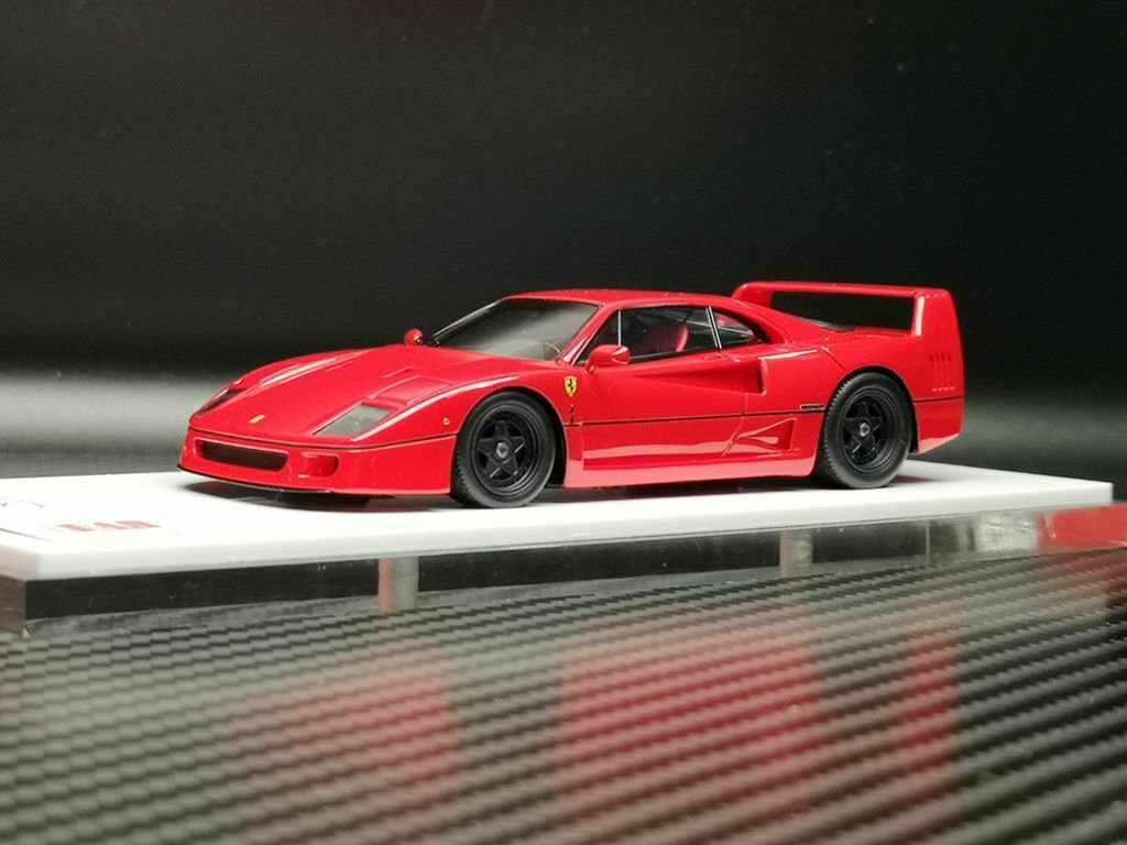 1/43 SCM MODEL FERRARI F40 Red with Black wheels - 【MR BBR MakeUp LOOKSMART  D&Gなどのミニカー専門店】 ヴェルデ