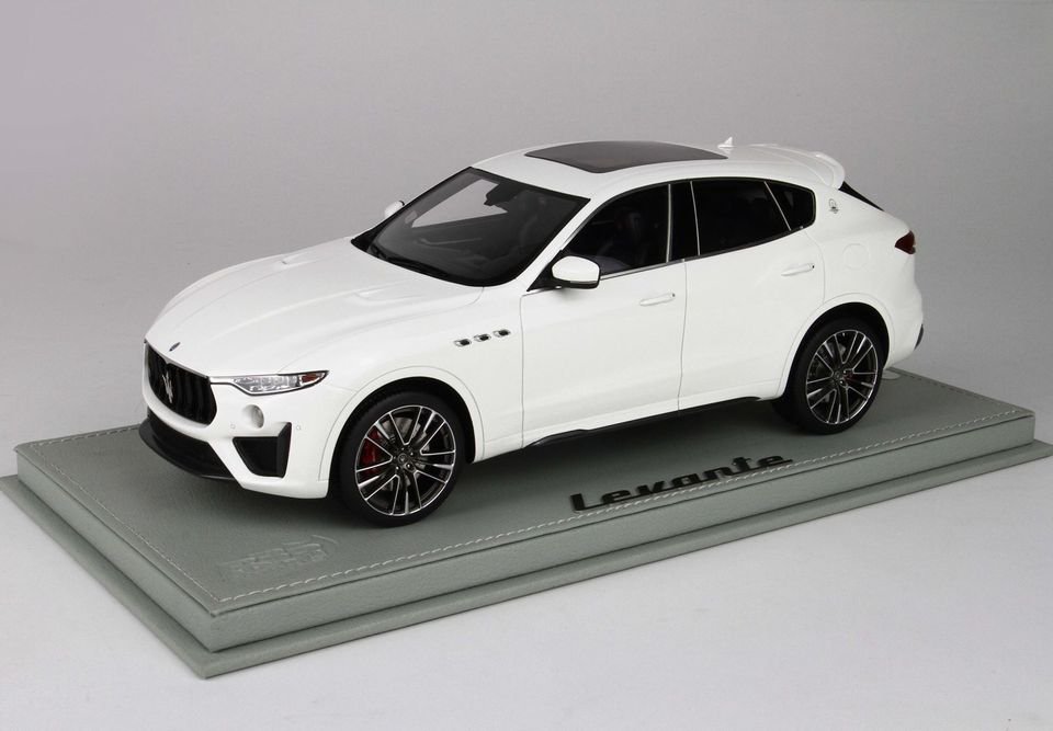 1/18 BBR Maserati Levante V8 Trofeo white bianco alpi - 【MR BBR