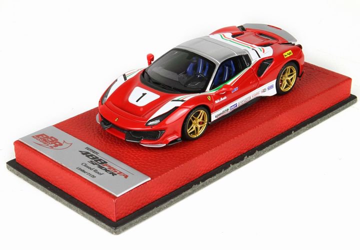 1/43 BBR Ferrari 488 Pista Spider - closed roof, Special version Lauda -  【MR BBR MakeUp LOOKSMART D&Gなどのミニカー専門店】 ヴェルデ