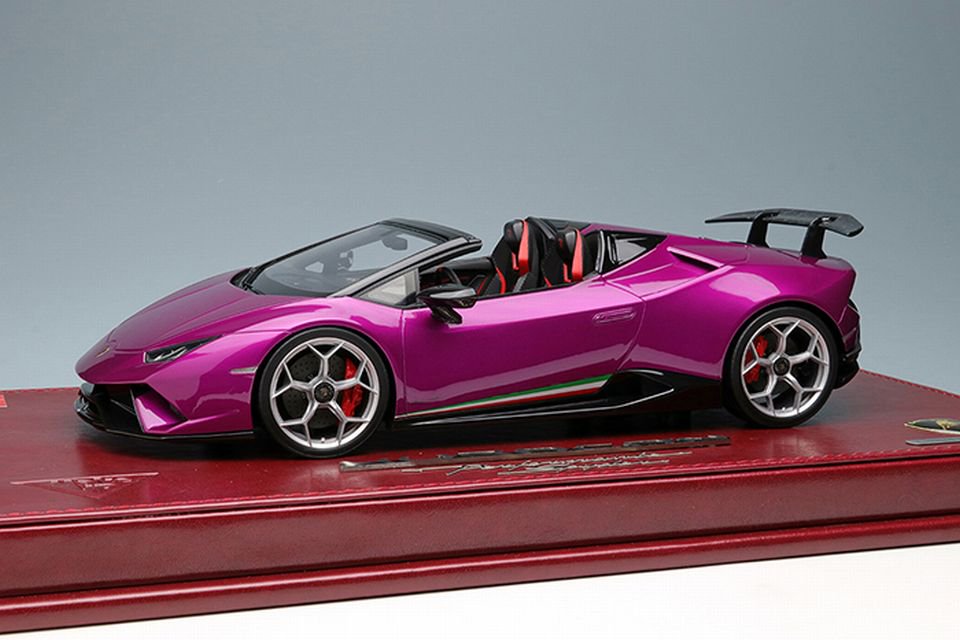 1/18 MAKE UP Huracan Performante Spyder Candy Purple - 【MR BBR MakeUp  LOOKSMART D&Gなどのミニカー専門店】 ヴェルデ