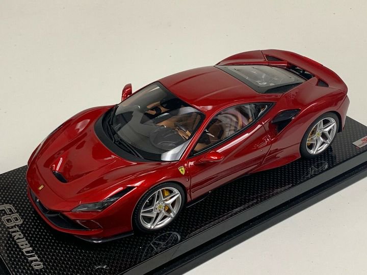 1/18 MR Ferrari F8 Tributo Coupe Russo  Red  Fucco Carbon Base - 【MR BBR  MakeUp LOOKSMART Du0026Gなどのミニカー専門店】 ヴェルデ　