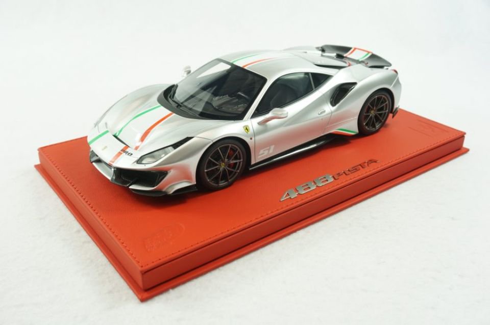 BBR Ferrari Pista Geneva Auto Show 2018 Silber outlet 1:18