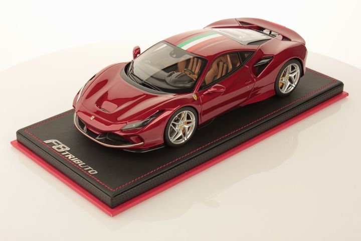 1/18 MR Ferrari F8 Tributo Metallic Red Italian Livery ONEOFF