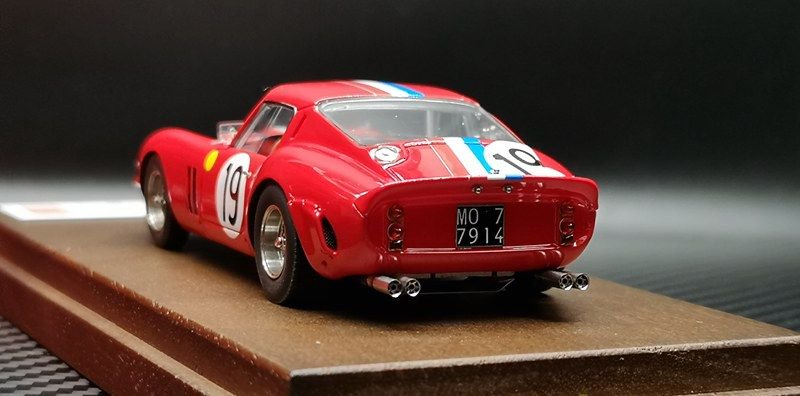 1/43 SCM MODEL FERRARI 250 GTO #3705GT 1962 lemans winner No.19