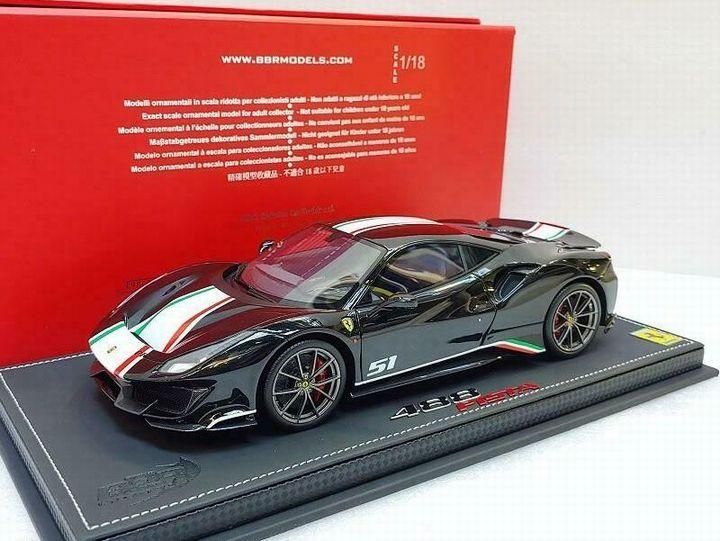 1/18 BBR Ferrari 488 Pista Piloti Ferrari Nero Daytona 1/18 BBR Ferrari 488 Pista Piloti Ferrari Nero Daytona
