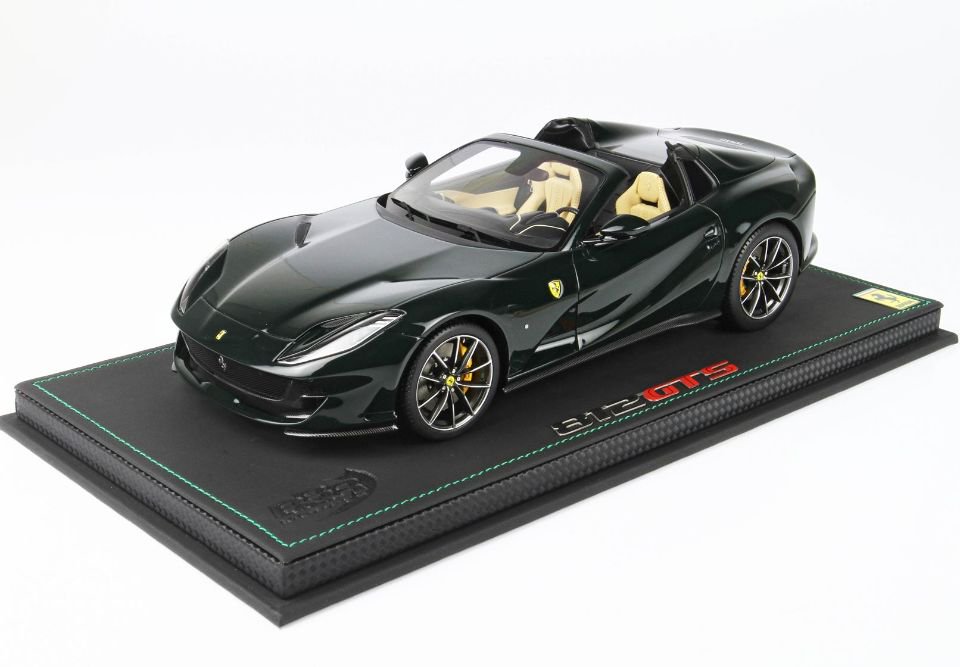 1/18 BBR Ferrari 812 GTS British green - 【MR BBR MakeUp LOOKSMART  Du0026Gなどのミニカー専門店】 ヴェルデ