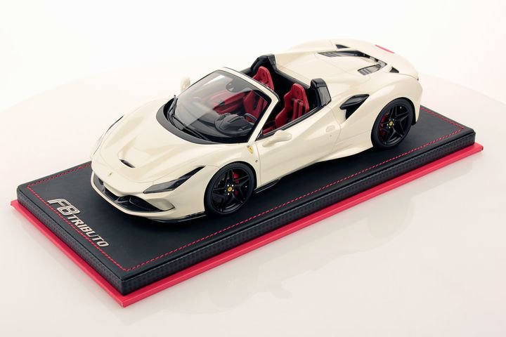 1/18 MR Ferrari F8 Spider Bianco Italia 01/25 - 【MR BBR MakeUp LOOKSMART  D&Gなどのミニカー専門店】 ヴェルデ