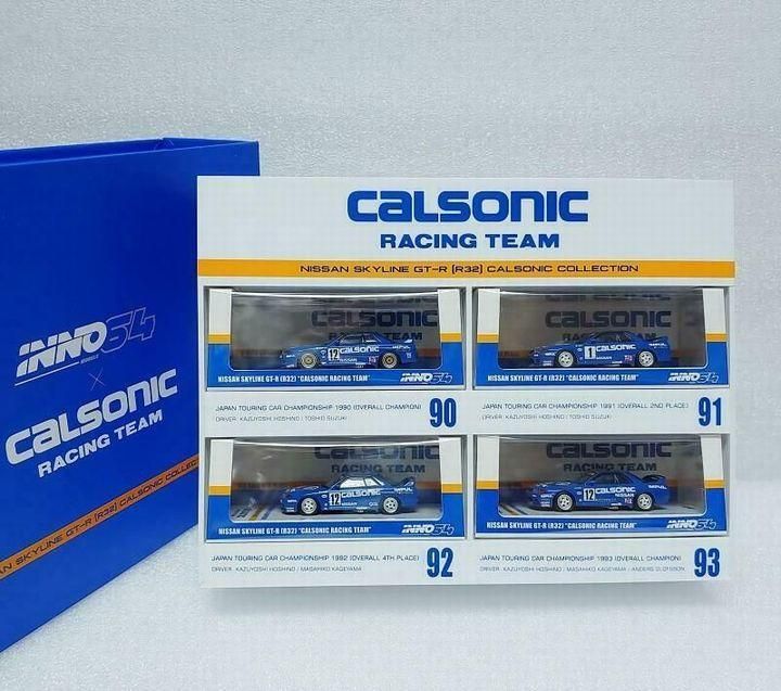 1/64 INNO64 NISSAN SKYLINE GT-R (R32) CALSONIC RACING TEAM