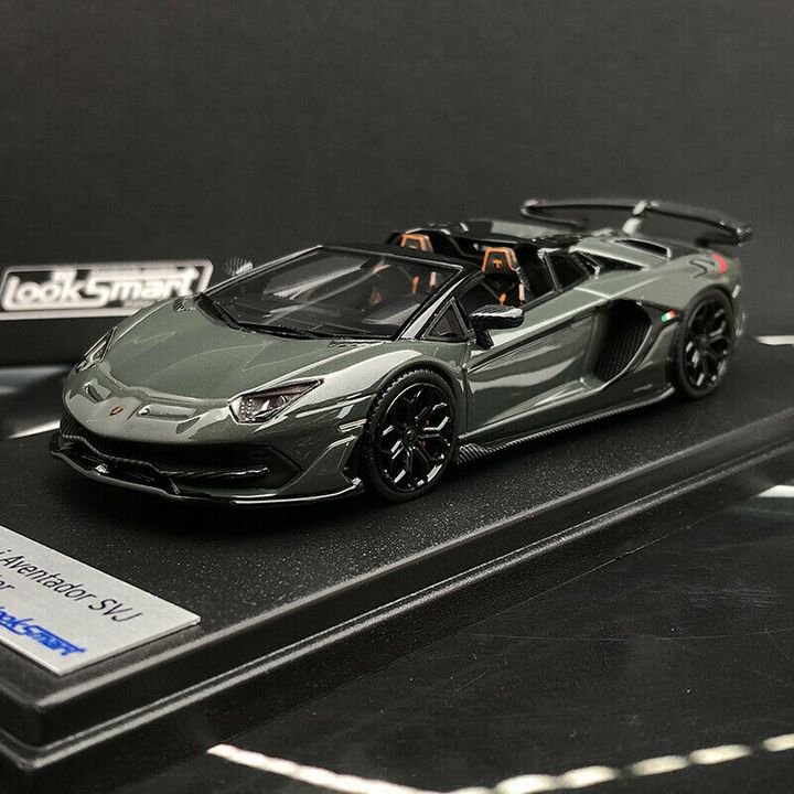 1/43 Looksmart Lamborghini Aventador SVJ Roadster Grigio Telesto Gray - 【MR  BBR MakeUp LOOKSMART D&Gなどのミニカー専門店】 ヴェルデ