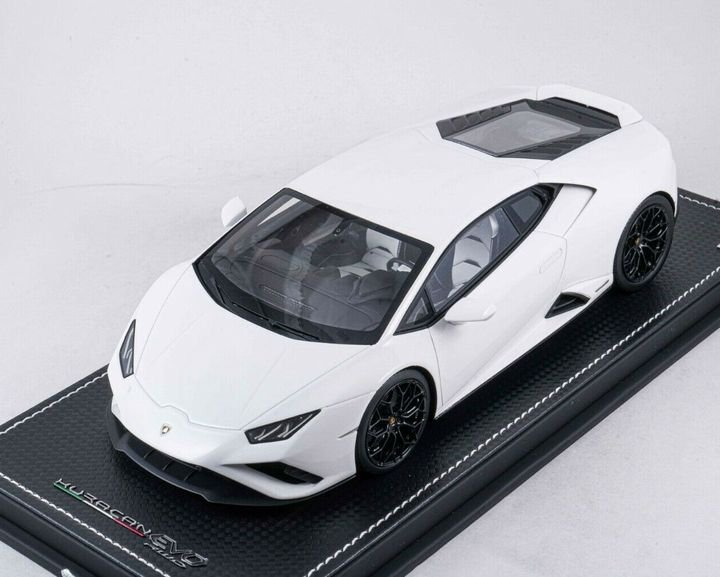 1/18 MR Lamborghini Huracan Evo RWD White One Off - 【MR BBR