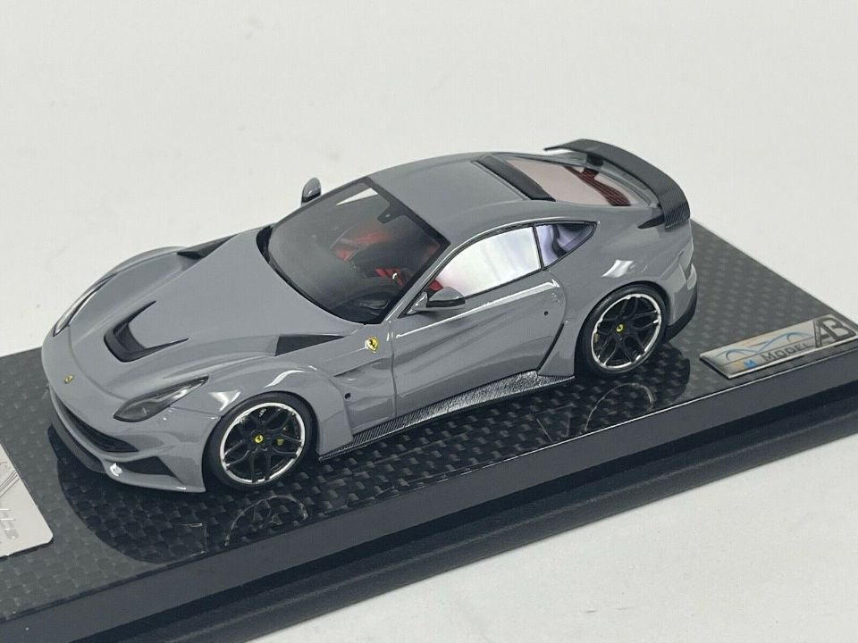 1/43 Ferrari F12 Berlinetta N-Largo Novitec Rosso Nardo Grey with a chrome  / Black Wheels. - 【MR BBR MakeUp LOOKSMART D&Gなどのミニカー専門店】 ヴェルデ