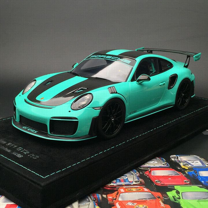 1/18 Buonarte Porsche 911 GT2 RS Weisach Pakage car model Mint Green - 【MR  BBR MakeUp LOOKSMART D&Gなどのミニカー専門店】 ヴェルデ