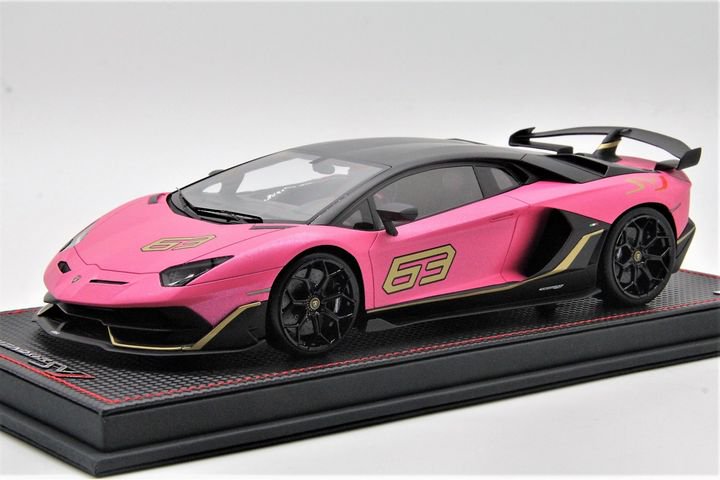 1/18 MR Lamborghini SVJ63 Matt Pink Rosa Baby - 【MR BBR MakeUp LOOKSMART  D&Gなどのミニカー専門店】 ヴェルデ