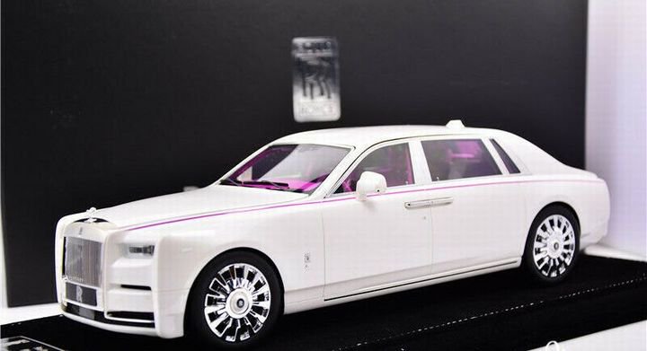 1/18 HH Model Rolls-Royce Phantom White - 【MR BBR MakeUp