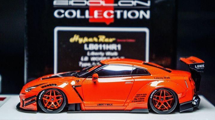 1/43 Make Up Liberty Walk LB-Works GT-R Type 2 Orange Pearl - 【MR