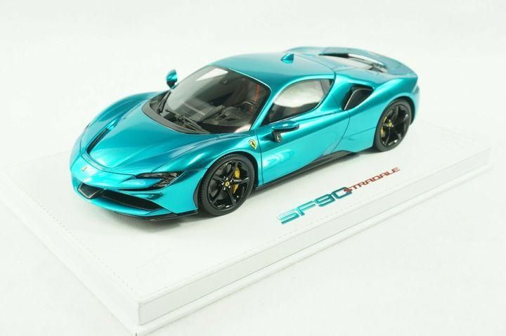 1/43 BBR Ferrari SF90 XX Stradale Premium edition, Metallic Italian white  and flash orange - 【MR BBR MakeUp LOOKSMART D&Gなどのミニカー専門店】 ヴェルデ