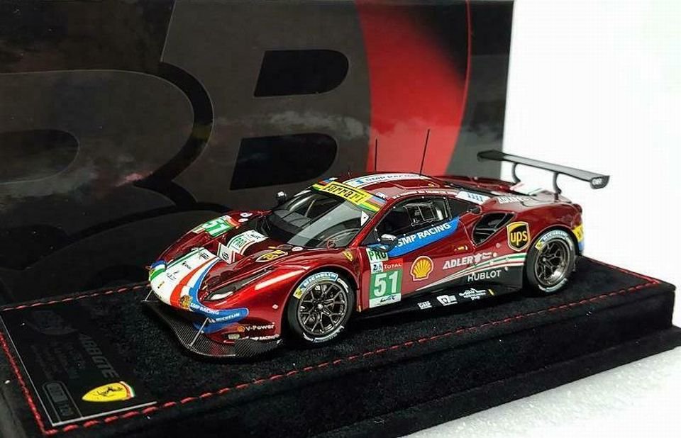 1/43 BBR Ferrari 488 GTE EVO Le Mans 2018 Af Corse - 【MR BBR MakeUp  LOOKSMART D&Gなどのミニカー専門店】 ヴェルデ