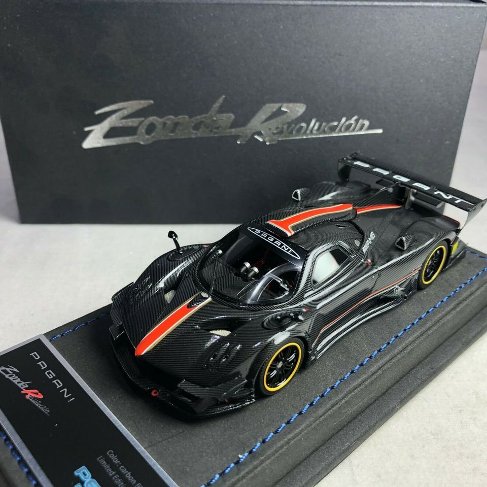 1/18 パガーニ ゾンダ Pagani Zonda C12 黒 ブラック black 2004 Motorma 梱包サイズ80 - オートバイ