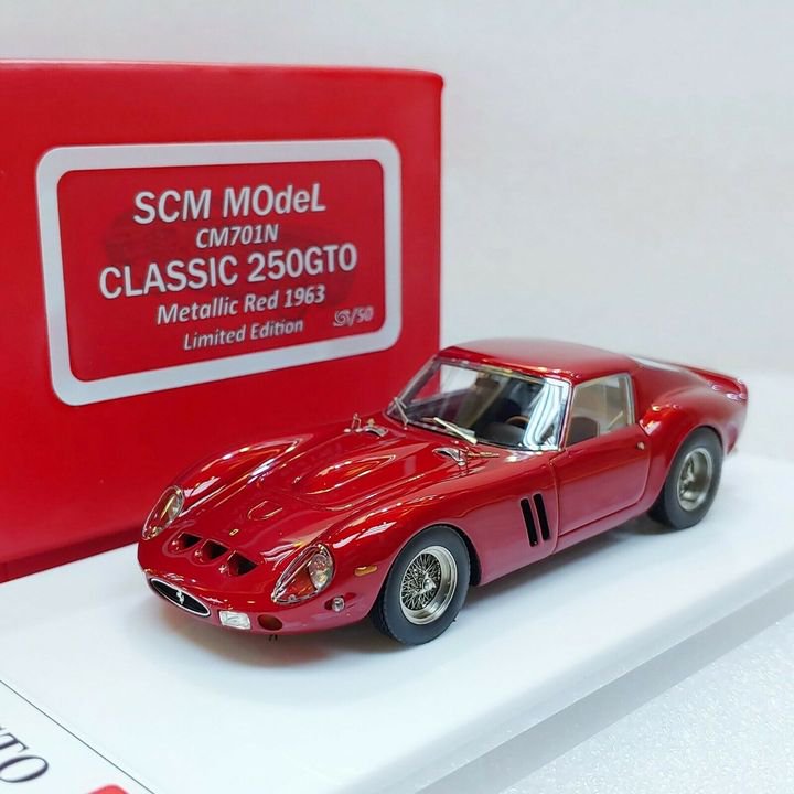 1/43 SCM MODEL Ferrari 250 GTO Metallic Red 1963 - 【MR BBR 