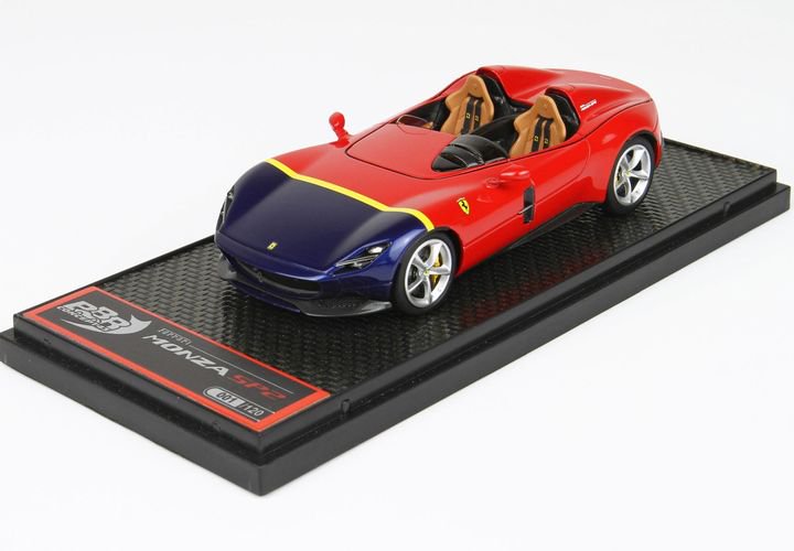 1/43 BBR Ferrari Monza SP2 Red Blue Yellow - 【MR BBR MakeUp LOOKSMART  Du0026Gなどのミニカー専門店】 ヴェルデ