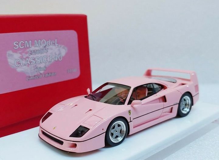 1/43 SCM MODEL Ferrari F40 Pink - 【MR BBR MakeUp LOOKSMART D&Gなどのミニカー専門店】  ヴェルデ