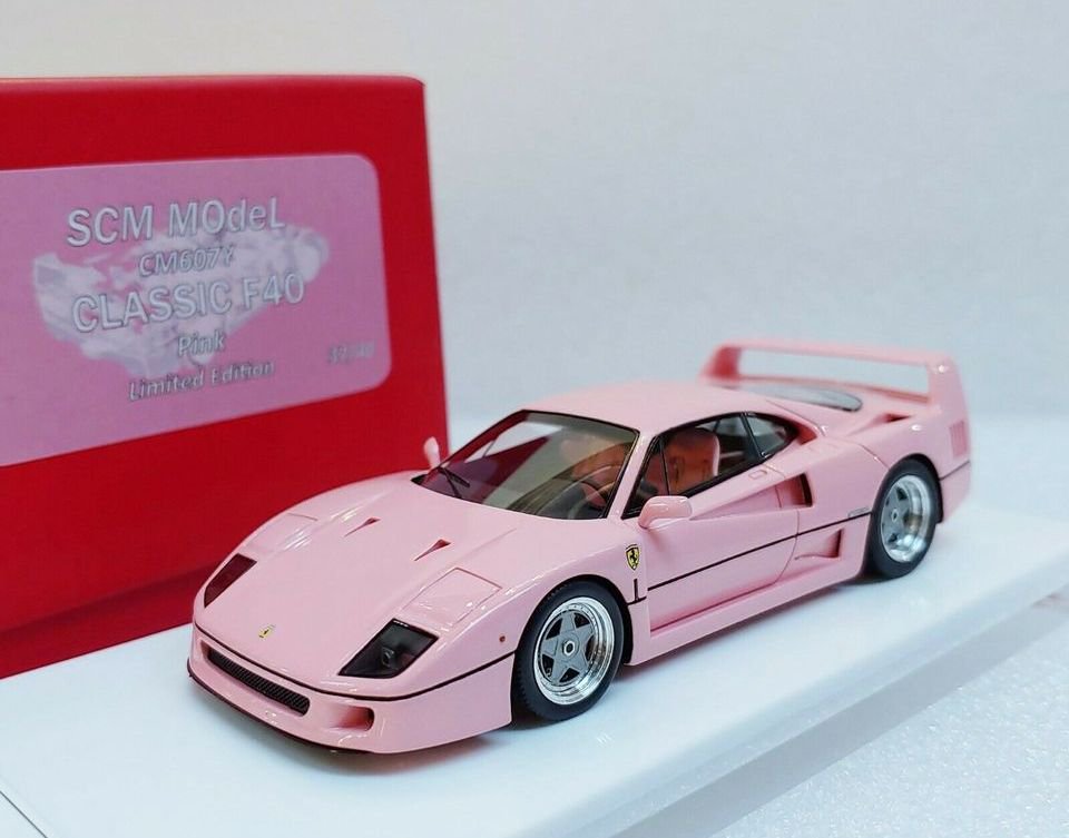1/43 SCM MODEL Ferrari F40 Pink - 【MR BBR MakeUp LOOKSMART D&G