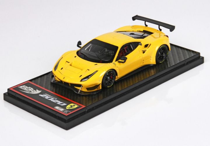 1/43 BBR Ferrari 488 GT3 2020, Giallo Modena - 【MR BBR MakeUp LOOKSMART  D&Gなどのミニカー専門店】 ヴェルデ