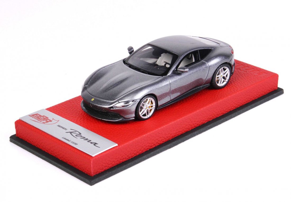 1/43 BBR Ferrari Roma Grigio Silverstone 740 - 【MR BBR MakeUp