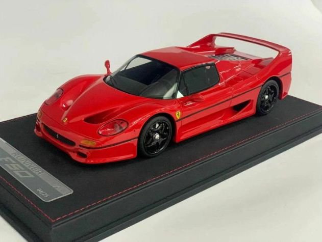 1/18 Runner Ferrari F50 Red Black Wheels - 【MR BBR MakeUp LOOKSMART  D&Gなどのミニカー専門店】 ヴェルデ
