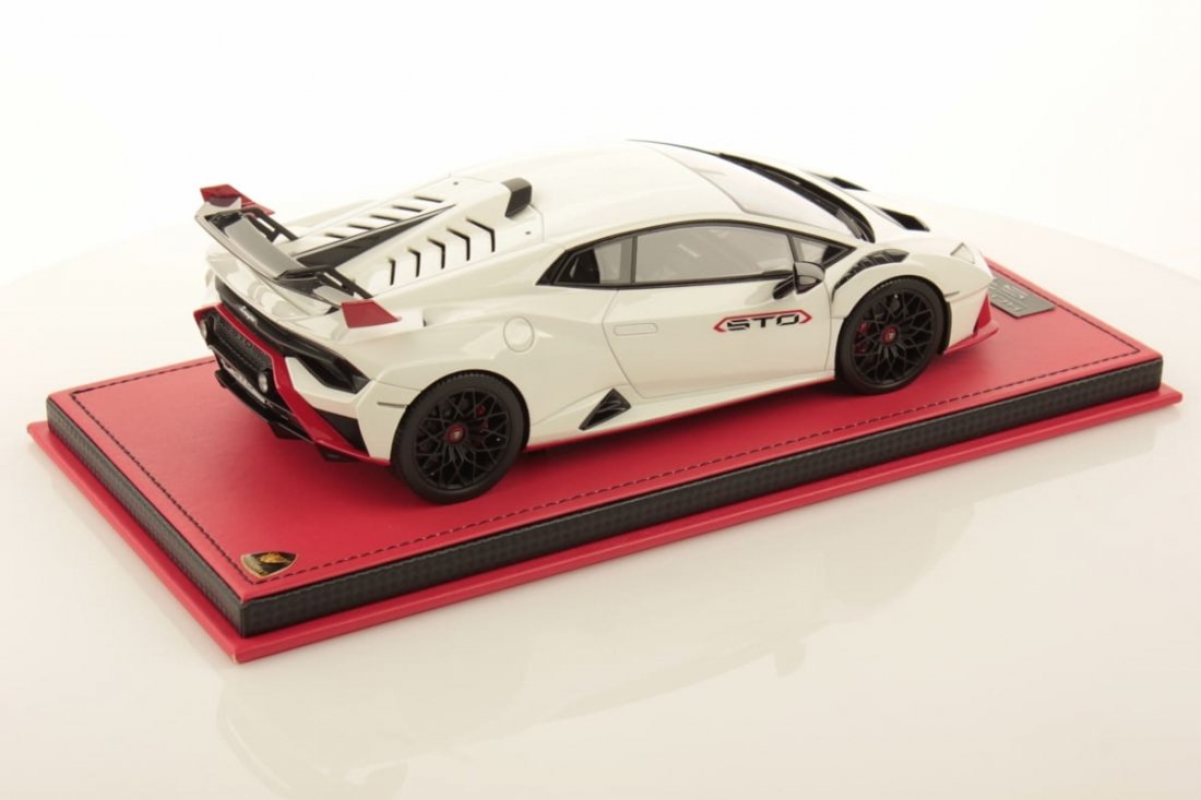 1/18 MR LAMBORGHINI HURACAN STO BIANCO MONOCERUS - 【MR BBR MakeUp