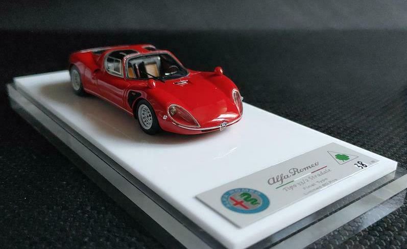 1/43 DHM Alfa Romeo Tipo 33/2 Stradale Final Type rosso red - 【MR BBR  MakeUp LOOKSMART D&Gなどのミニカー専門店】 ヴェルデ