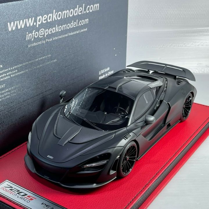 1/18 PEAKO McLaren 720S Novitec n-Largo Matt Black - 【MR BBR MakeUp  LOOKSMART D&Gなどのミニカー専門店】 ヴェルデ