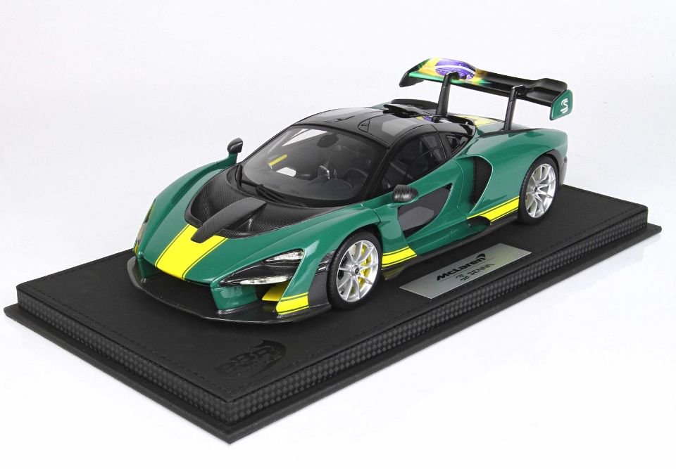 1/18 BBR McLaren Senna 2019 Green, Green - 【MR BBR MakeUp LOOKSMART  D&Gなどのミニカー専門店】 ヴェルデ