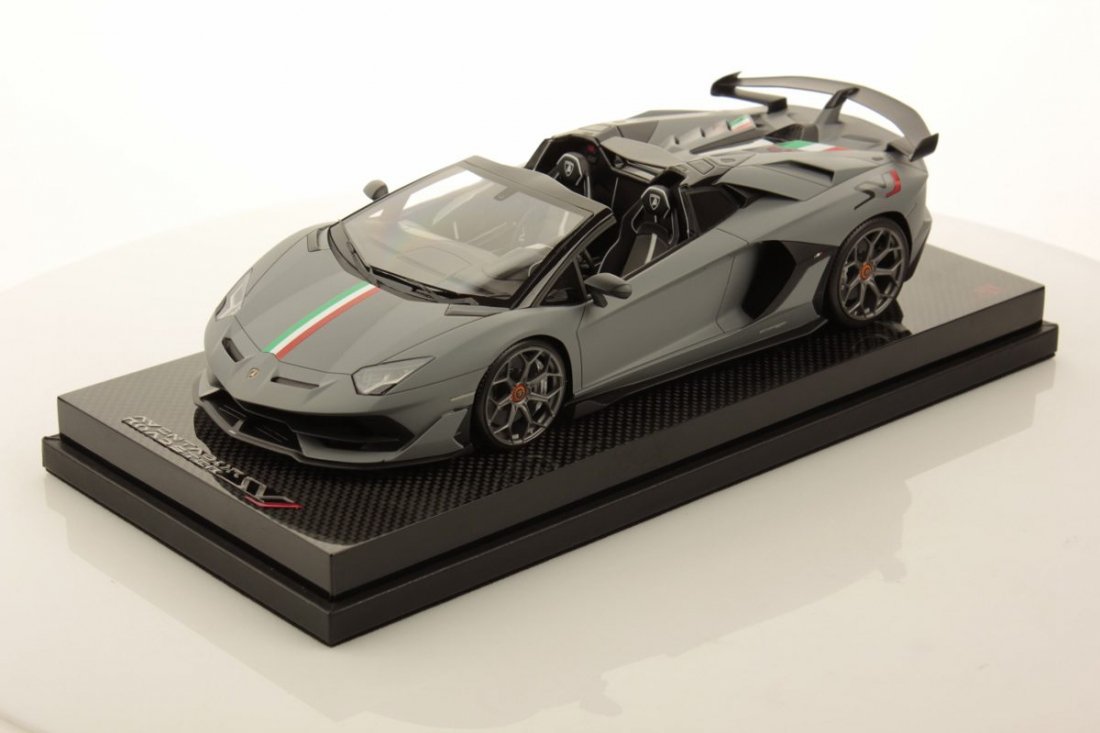 1/18 MR LAMBORGHINI AVENTADOR SVJ ROADSTER MATT GREY ONEOFF - 【MR BBR  MakeUp LOOKSMART Du0026Gなどのミニカー専門店】 ヴェルデ