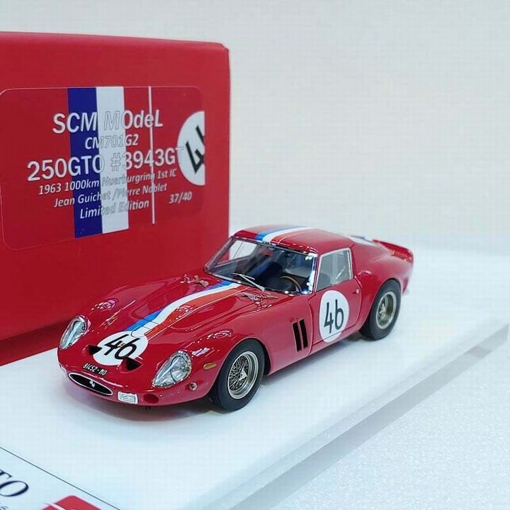 1/43 SCM MODEL Ferrari 250GTO #3943GT No.46 1963 Nuerburgring 1st - 【MR BBR  MakeUp LOOKSMART D&Gなどのミニカー専門店】 ヴェルデ