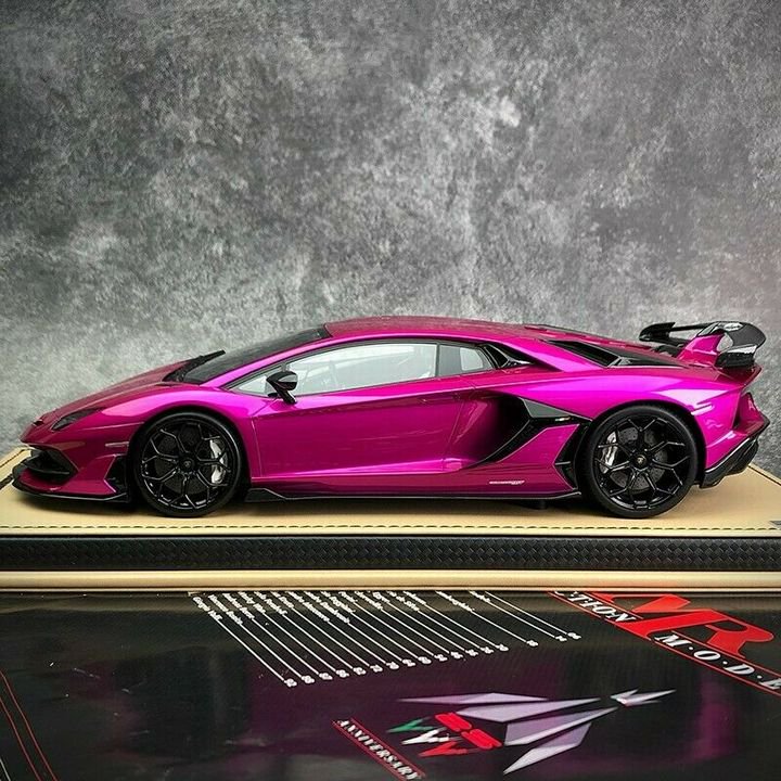 1/18 MR Lamborghini Aventador SVJ Metallic Flash Pink - 【MR BBR 