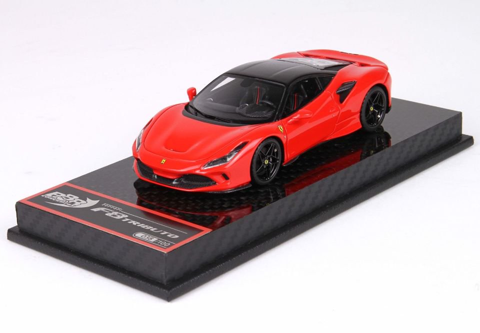 1/43 BBR Ferrari F8 Tributo Rosso Scuderia with carbon interiors. - 【MR BBR  MakeUp LOOKSMART D&Gなどのミニカー専門店】 ヴェルデ