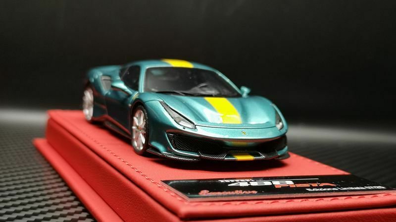 1/43 BBR Ferrari 488 Pista Verde Medio Tailor Made - 【MR BBR MakeUp  LOOKSMART D&Gなどのミニカー専門店】 ヴェルデ