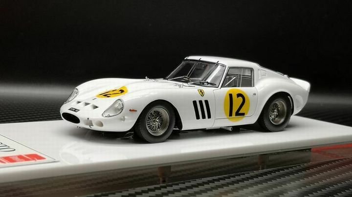 1/43 SCM MODEL Ferrari 250 GTO #3729GT Goodwood 1963 2nd #12 white 