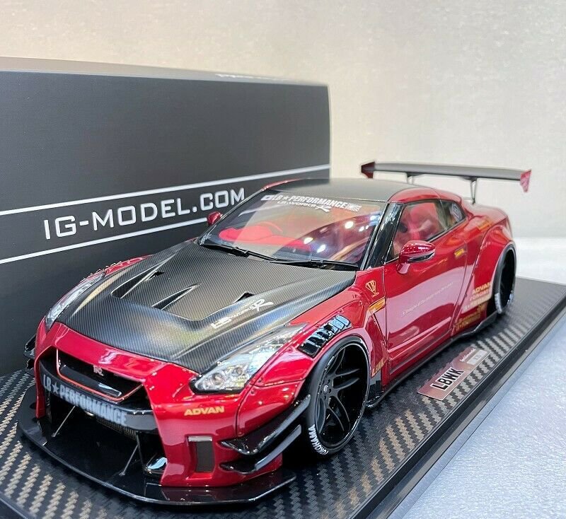 1/18 IGNITION MODEL LB-WORKS Nissan GT-R R35 Type 2 Red - 【MR BBR