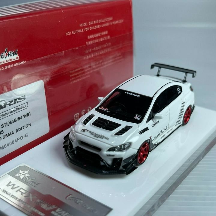 1/64 Fuelme VARIS Subaru WRX STi S4 WB VARIS White 2019 SEMA Edition - 【MR  BBR MakeUp LOOKSMART D&Gなどのミニカー専門店】 ヴェルデ