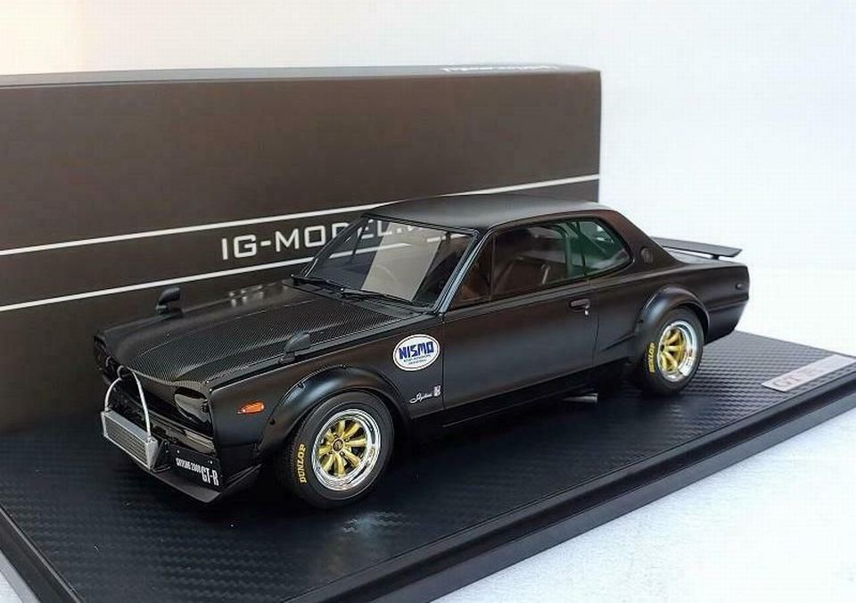 1/18 IGNITION MODEL Nissan Skyline 2000 GT-R (KPGC10) Matte Black