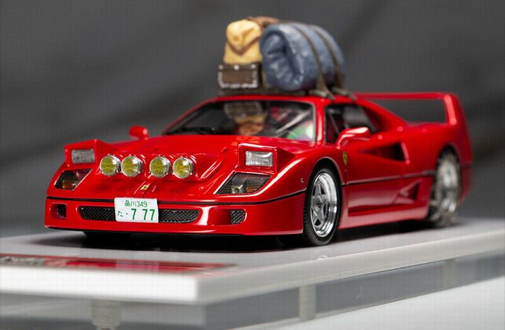 1/43 SCM MODEL Ferrari Classic F40 SNOW SPECIAL Limited Edition - 【MR BBR  MakeUp LOOKSMART D&Gなどのミニカー専門店】 ヴェルデ