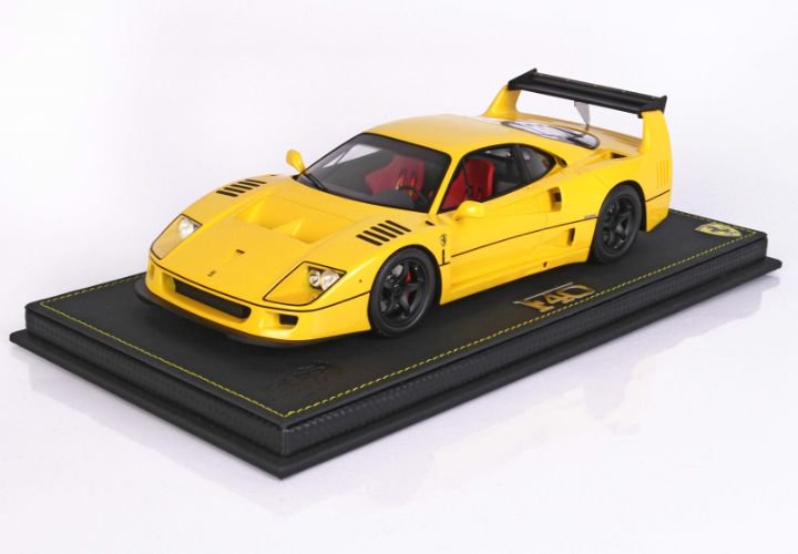 1/18 BBR Ferrari F40 LM by Michelotto yellow matt rims - 【MR BBR