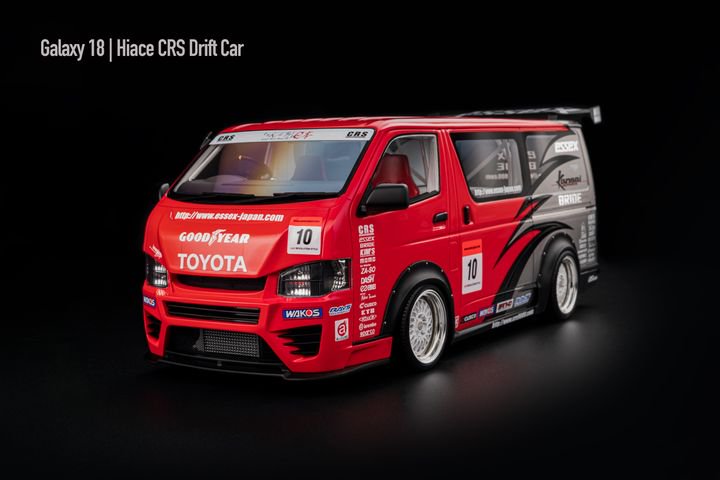 1/18 FUELME Galaxy Hiace CRS Drift Car - 【MR BBR MakeUp LOOKSMART