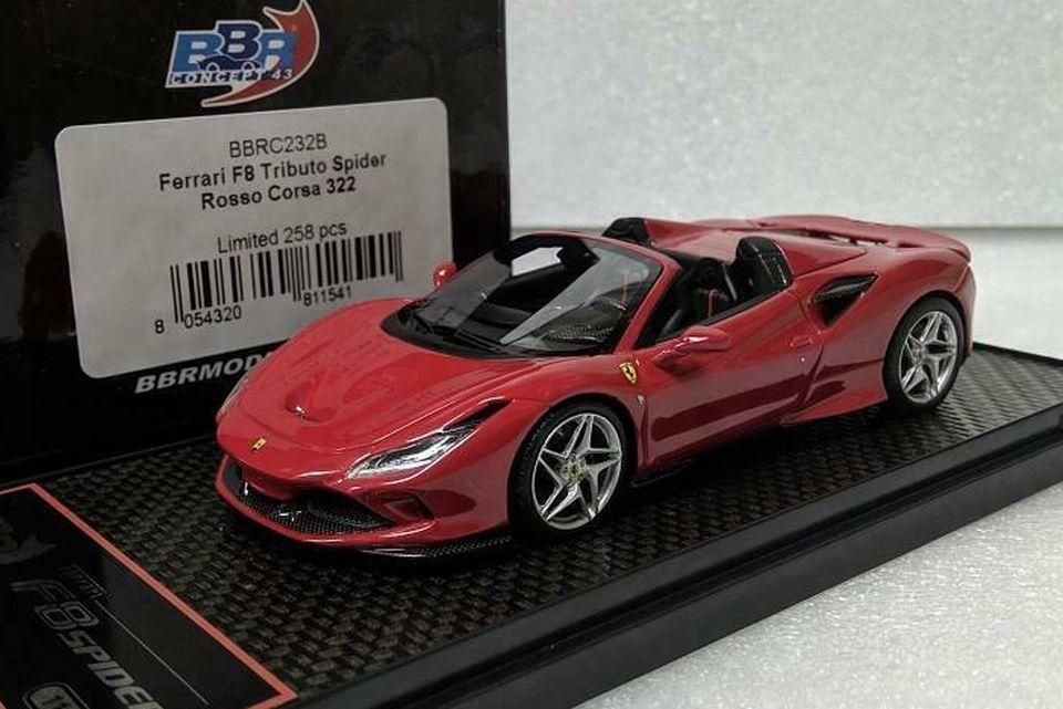 1/43 BBR Ferrari F8 Tribute Spider Rosso Corsa - 【MR BBR