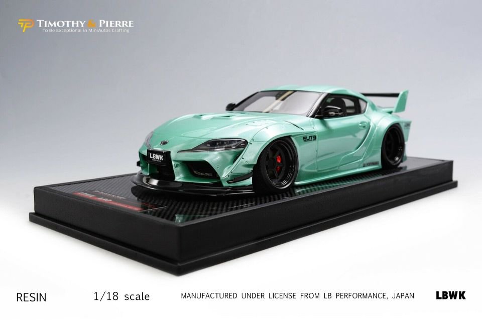 1/18 Timothy & Pierre model Toyota Supra A90 Liberty walk LB Performance  Mint Green - 【MR BBR MakeUp LOOKSMART D&Gなどのミニカー専門店】 ヴェルデ