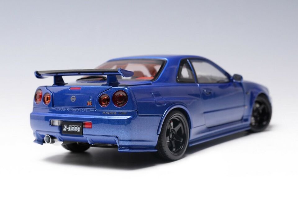 1/18 Motorhelix Nissan Skyline GT-R ( R34 ) Z-Tune Nismo Blue 
