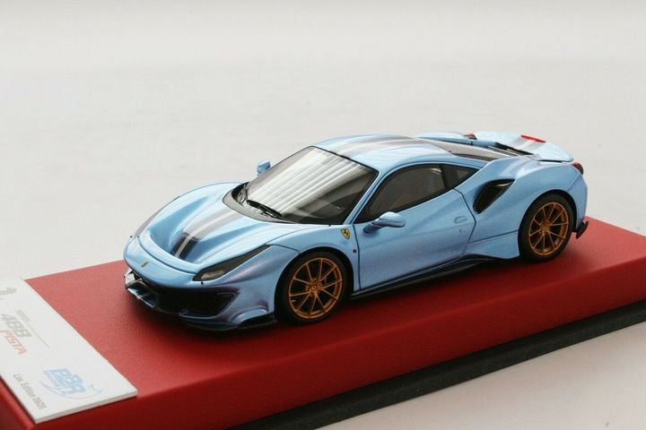 1/43 BBR Ferrari 488 Pista RHD Azzurro california - 【MR BBR MakeUp  LOOKSMART D&Gなどのミニカー専門店】 ヴェルデ