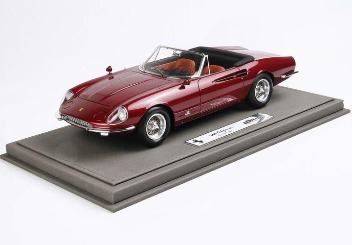 1/18 BBR Ferrari 365 California 1966 S/N 10077 1967 rosso rubino